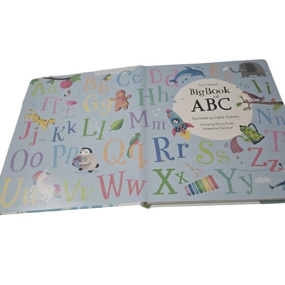 The Usburne Big Book of ABC Colorful Hard Back Pre K Home School Educational - Picture 8 of 10